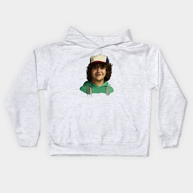 Dustin Kids Hoodie by drawingsbymegsart